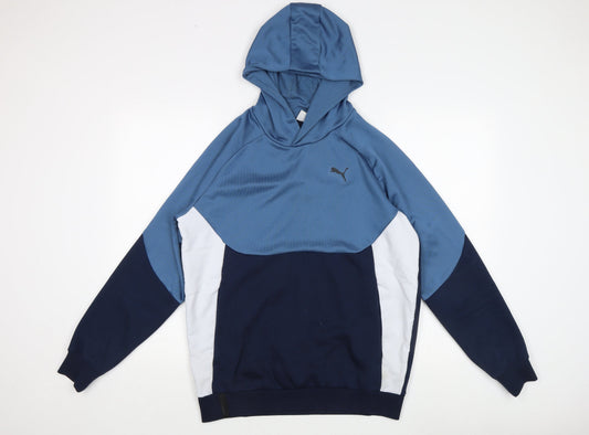 Puma Men's Blue Pullover Hoodie M