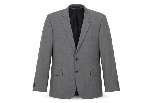 Jeff Banks Men's Grey Wool Blazer Size 46 Long