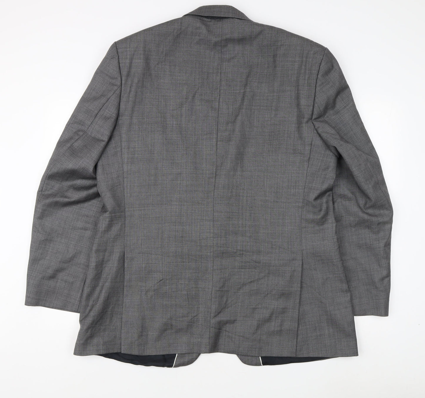 Jeff Banks Men's Grey Wool Blazer Size 46 Long