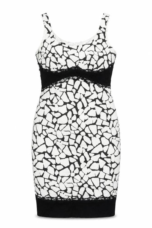 GOLD Women's Geometric Sheath Dress Size 10
