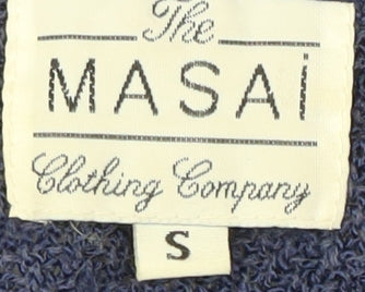 Masai Women's Blue Short Sleeve Knit Top - Size S