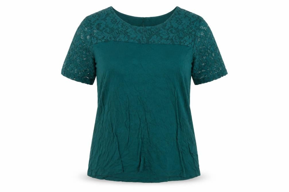 Next Women's Green Lace Blouse - Size 14, Casual Elegance