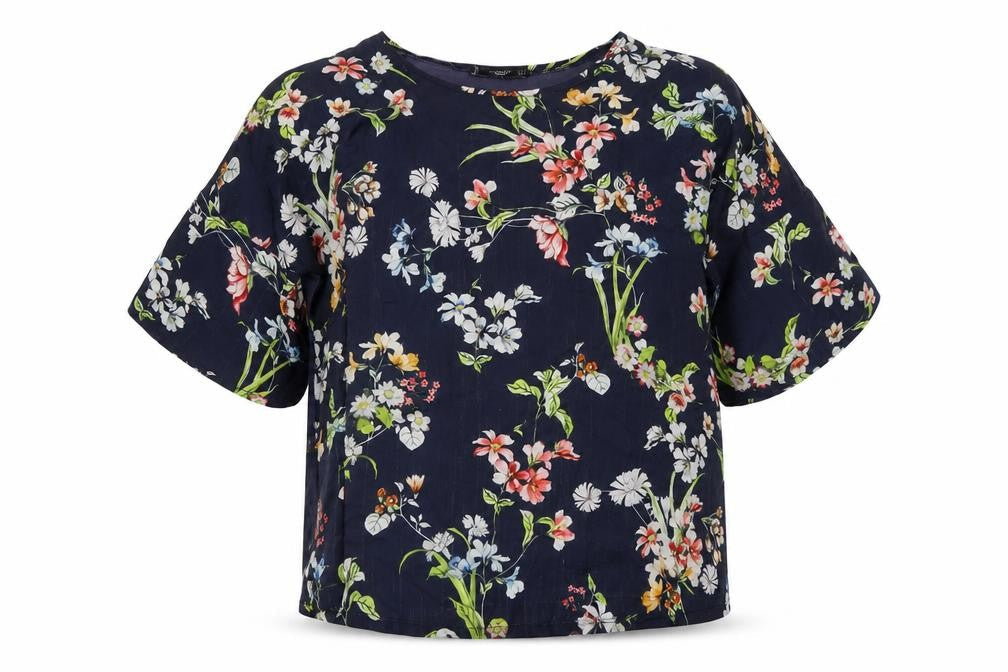 Mango Women's Floral Multicoloured Blouse Size 12