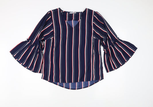 Marks and Spencer Women's Blue Striped Tunic, Size 12