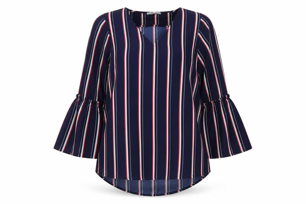 Marks & Spencer Women's Blue Striped Tunic, Size 12