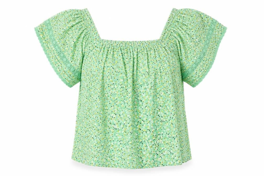 Marks & Spencer Women's Green Floral Blouse Size 10