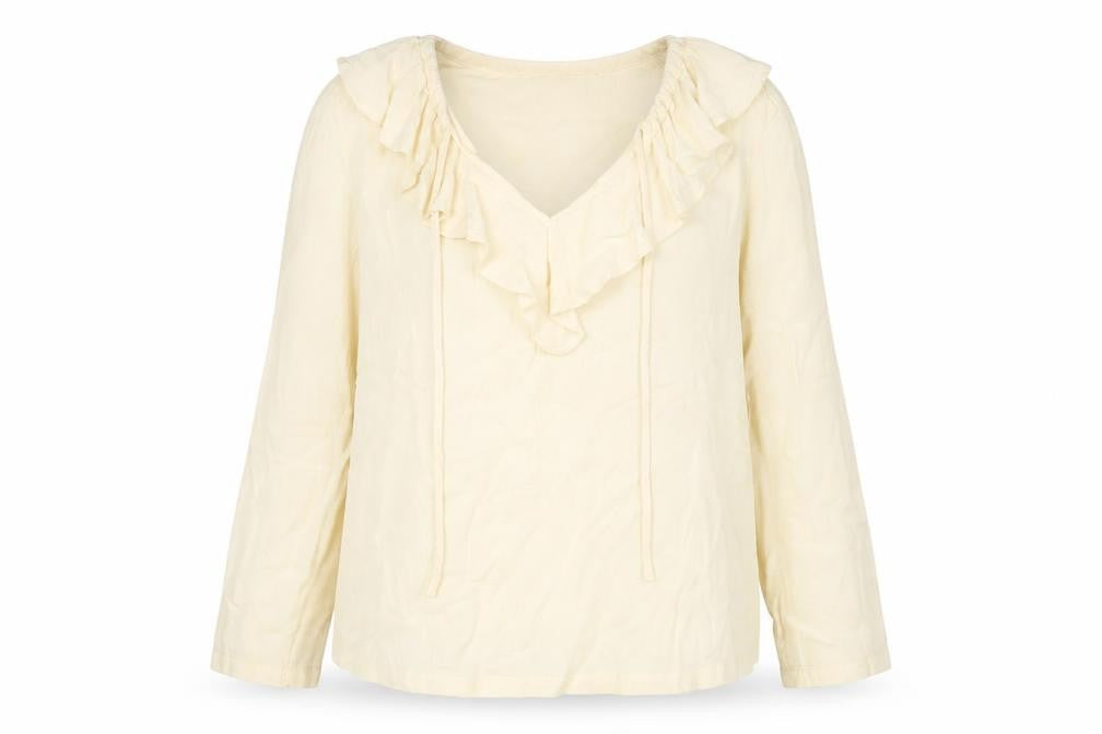Marks & Spencer Women's Ivory Long Sleeve Top Size 16