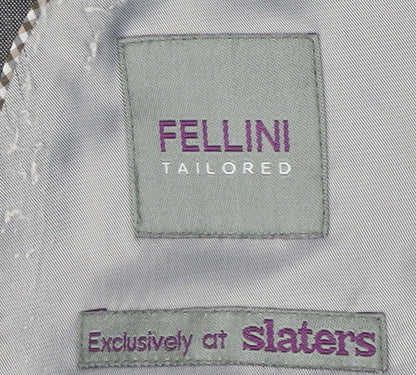 Fellini Men's Grey Blazer Size 48 Regular Fit
