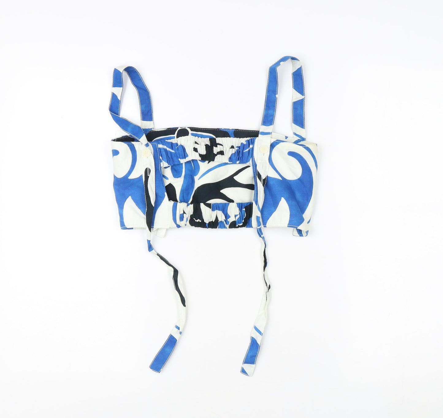 Zara Women's Blue Floral Camisole Tank Top Size S