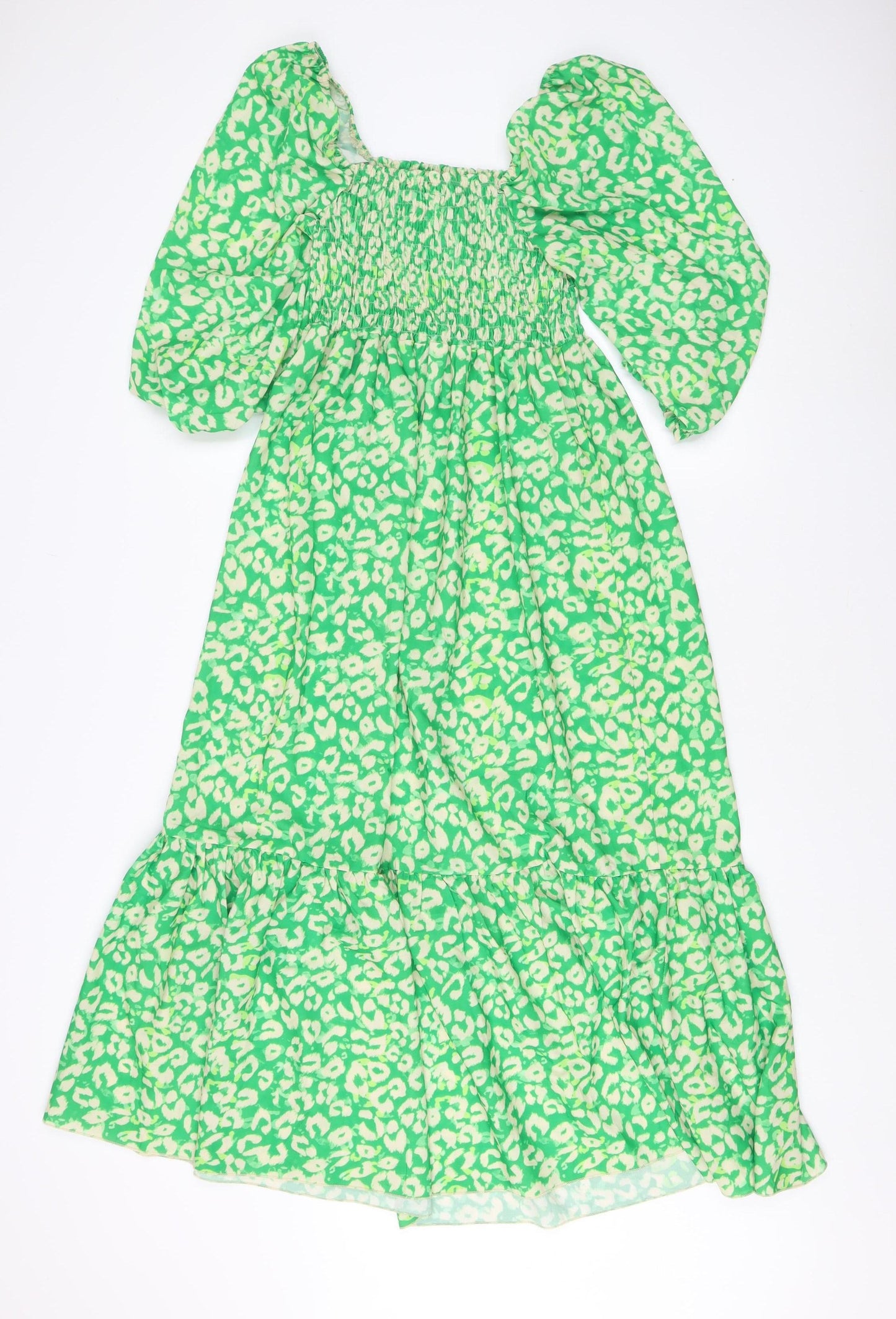 New Look Green Animal Print Maternity Dress 10