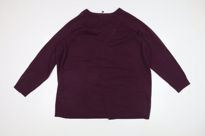 Capsule Women's Jumper, Plum, Size L, Raglan Sleeve