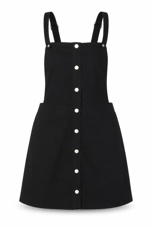 H&M Black Pinafore Dress - Women's Size 10
