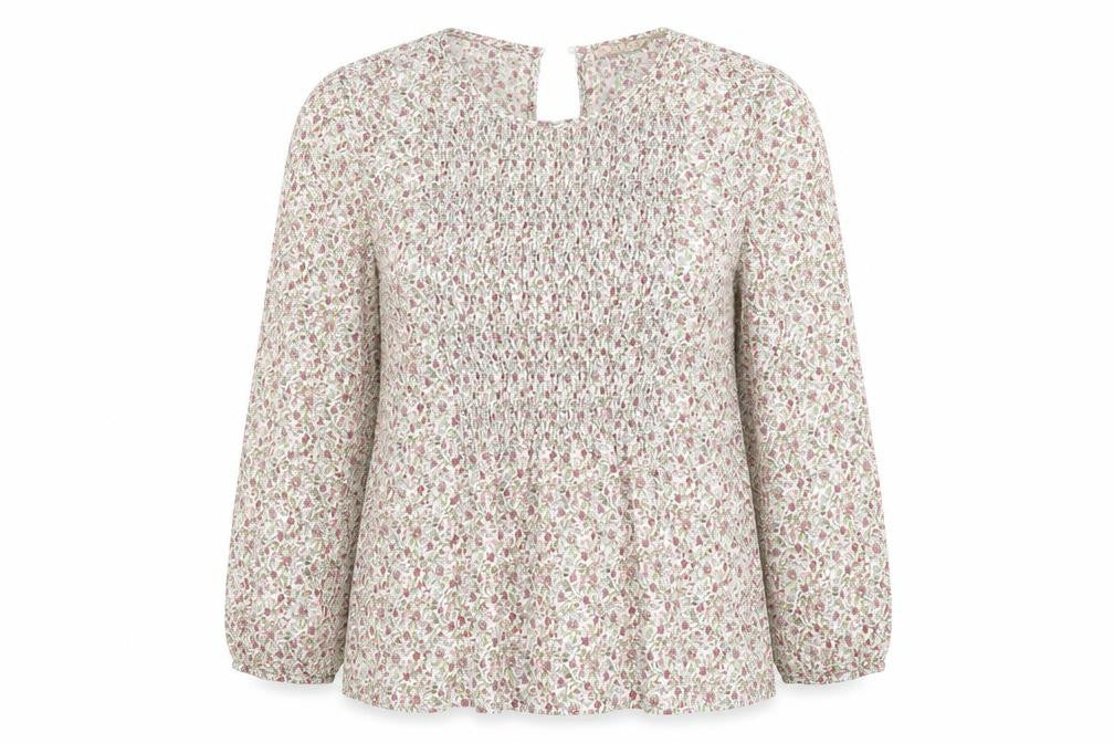 Zara Basic Women's Floral Long Sleeve Blouse XS