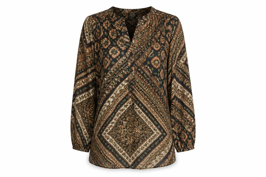 H&M Women’s Multicoloured Paisley Blouse Size 10