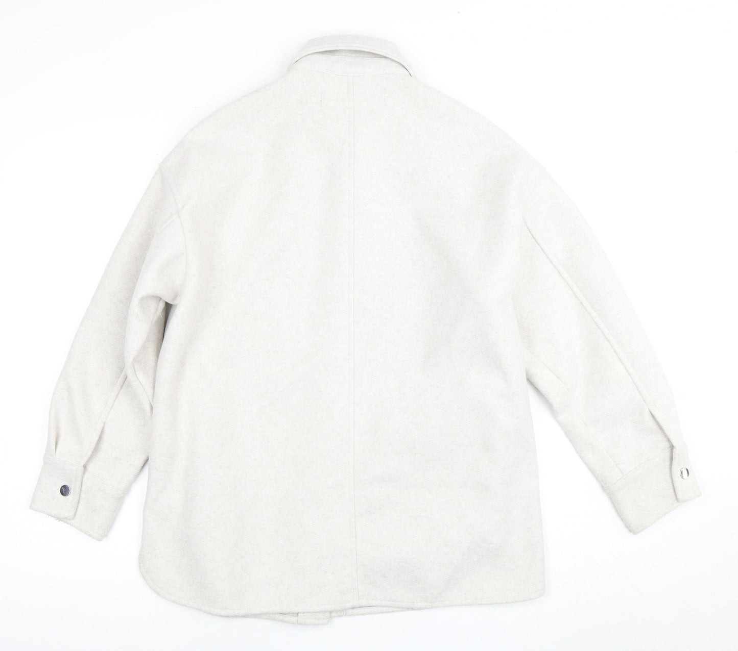 Zara Women's Ivory XS Basic Jacket with Buttons