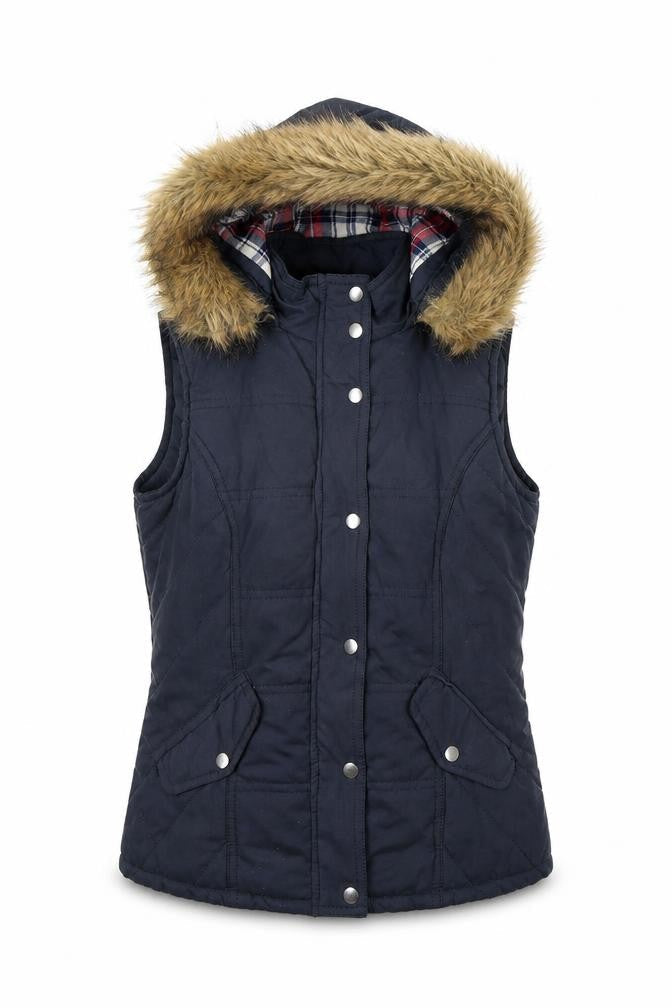 Dorothy Perkins Women's Blue Puffer Waistcoat Size 6