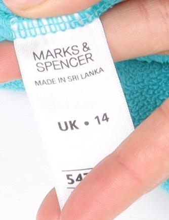 Marks and Spencer Women's Blue Pullover Sweatshirt Size 14