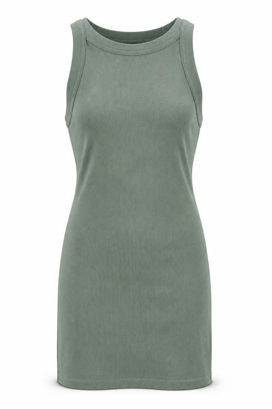 ASOS Women Green Tank Dress Size 10 Casual Sleeveless