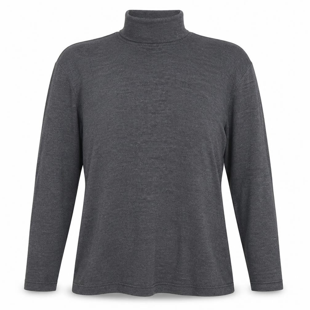 Fiction Women's Grey Roll Neck Jumper, M, Autumn/Winter