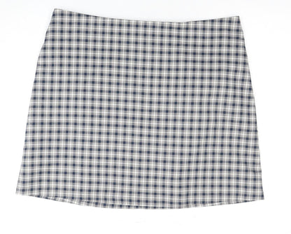 Monki Women's Multicoloured Check Skirt Size 20