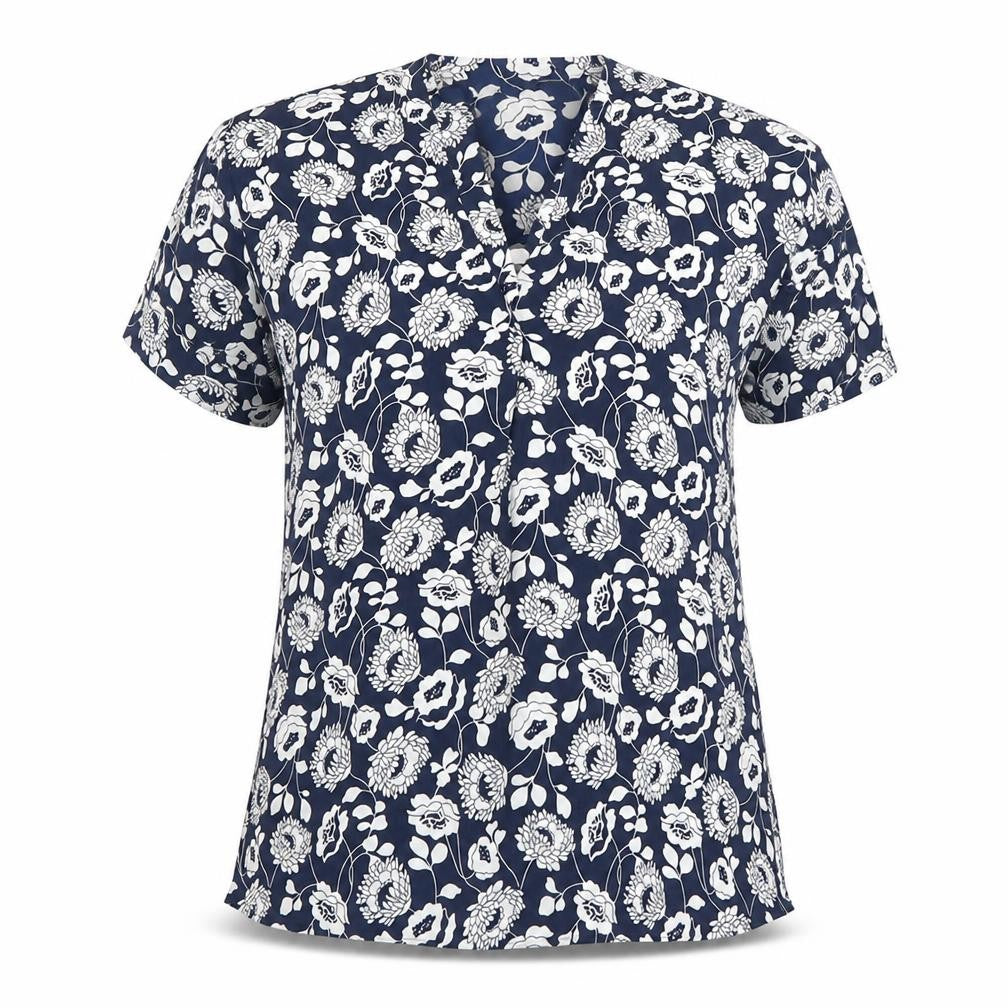 Marks & Spencer Women's Blue Floral Blouse Size 10