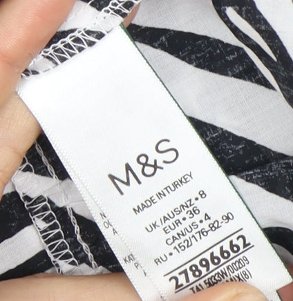Marks and Spencer Women's Zebra Print Top Size 8