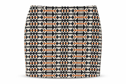 H&M Women's Multicoloured Geometric Pencil Skirt Size 10