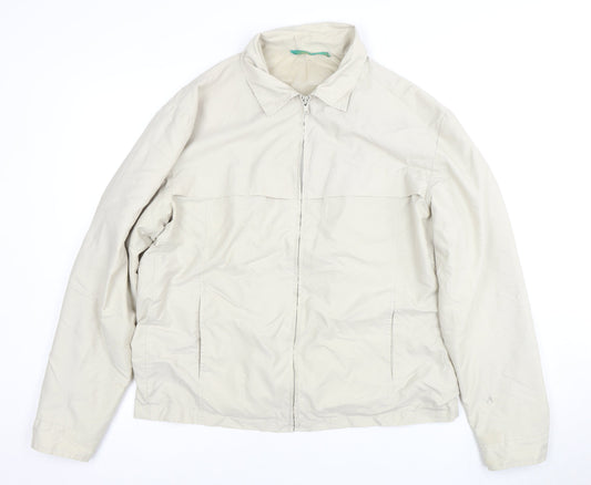 Petroleum Men's Beige M Jacket, Full Zip, Casual Mid-Length
