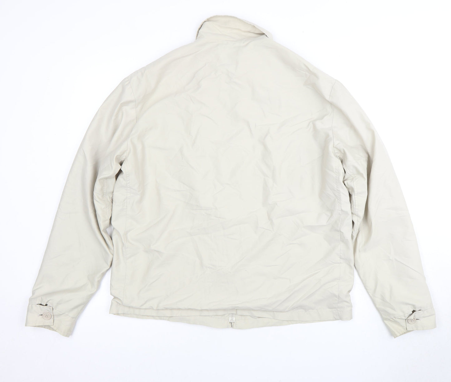 Petroleum Men's Beige M Jacket, Full Zip, Casual Mid-Length