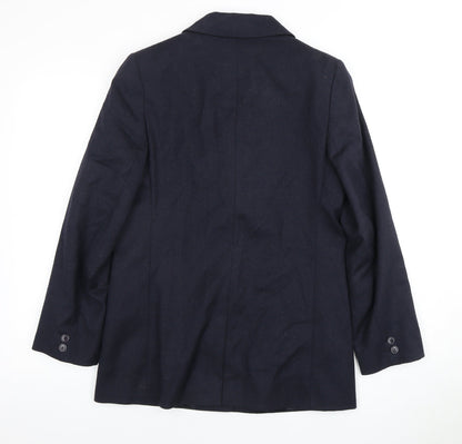Next Women's Black Suit Jacket Size 8 Wool Blend