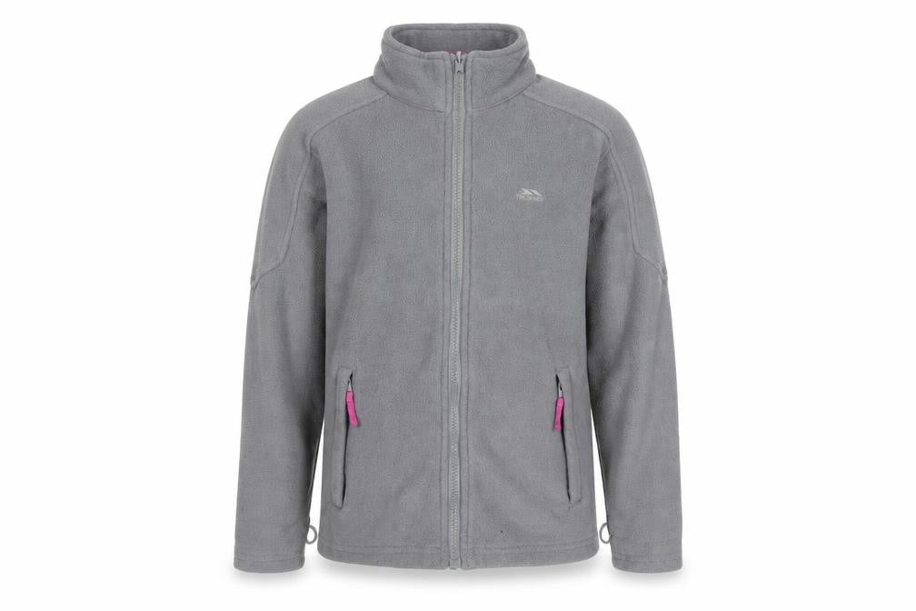 Trespass Grey Girls Fleece Jacket Size 9/10 with Full Zip