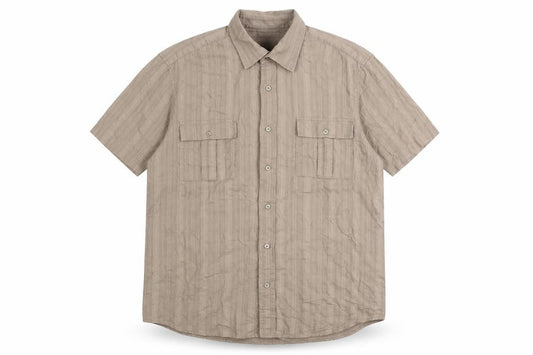 Gap Men's Beige Button-Up Shirt XL