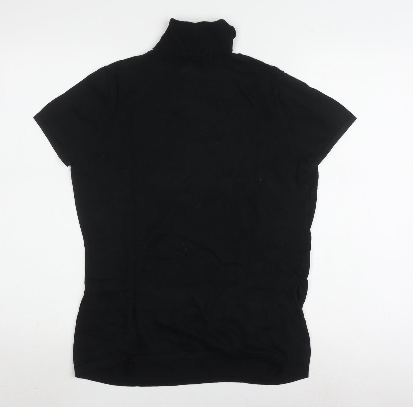 Ann Taylor Women's Black High Neck Pullover Jumper L