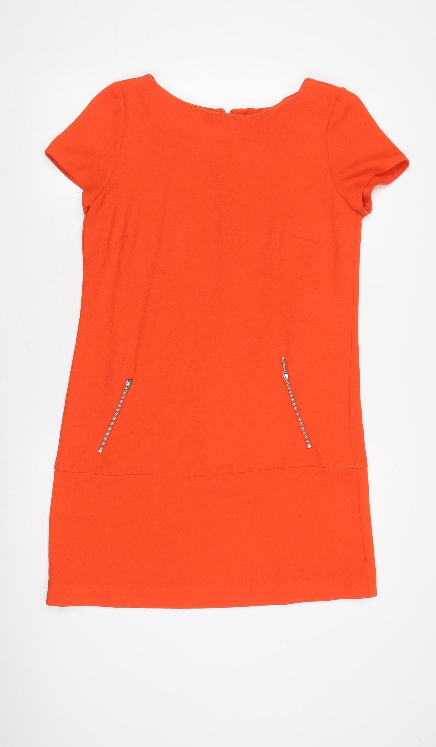Wallis Women's Orange Shift Dress, Size 12, Casual Summer