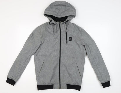 Jack & Jones Men's Grey Hooded Jacket, Size S