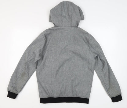 Jack & Jones Men's Grey Hooded Jacket, Size S