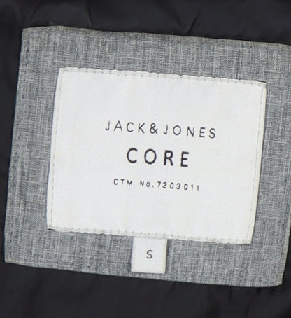 Jack & Jones Men's Grey Hooded Jacket, Size S