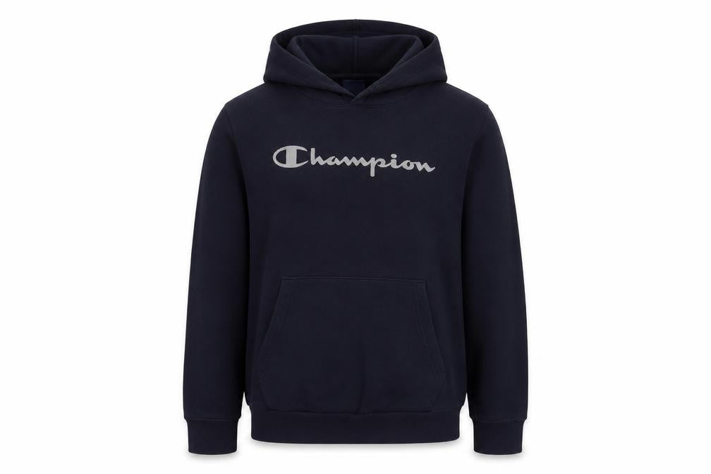 Champion Girls Blue XL Pullover Hoodie with Logo