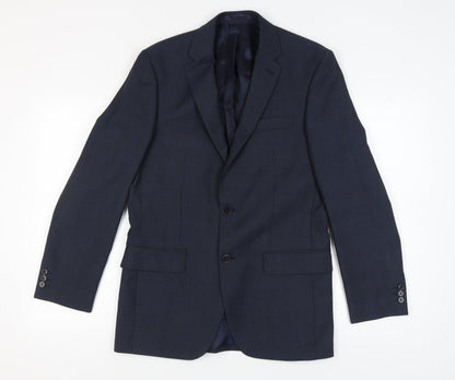 Pierre Cardin Men's Blue Suit Jacket 38 Long