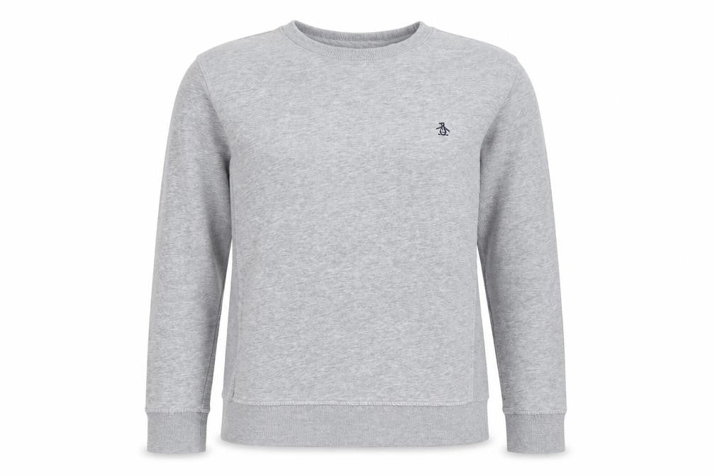 Penguin Unisex Grey Pullover Sweatshirt Size S