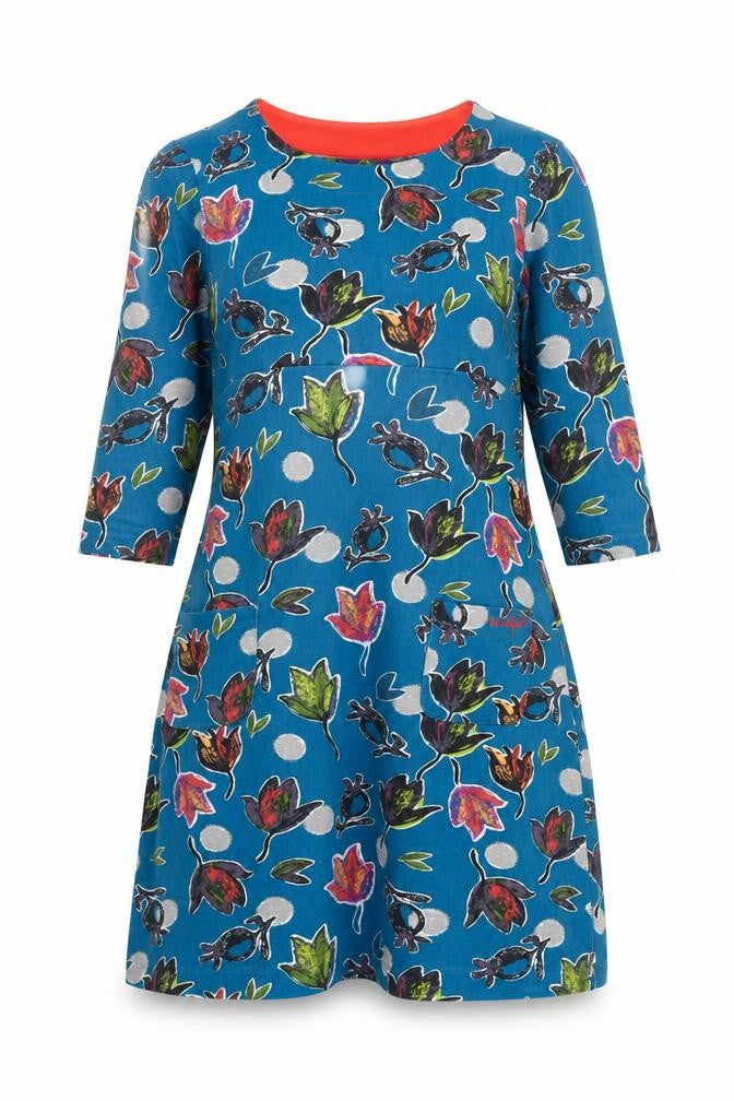 Weird Fish Women's Floral Cotton Dress Size 8