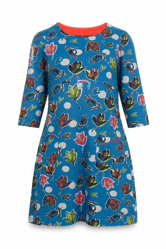 Weird Fish Women's Floral Cotton Dress Size 8