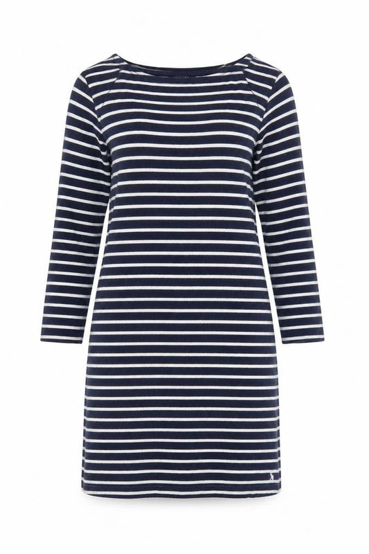 Joules Women’s Striped T-Shirt Dress, Size 12, Blue