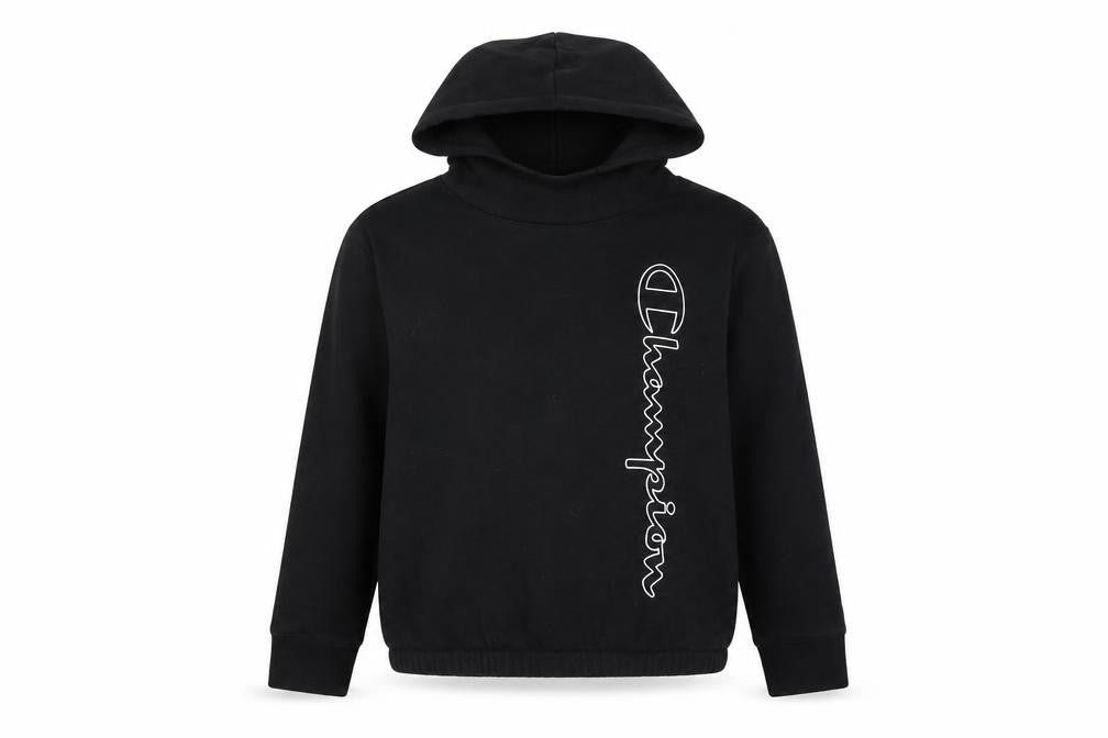Champion Girls Black Medium Pullover Hoodie