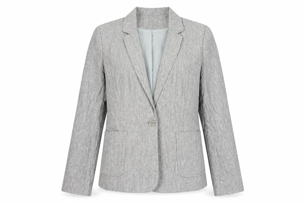Long Tall Sally Women’s Grey Check Blazer Size 10