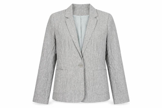 Long Tall Sally Women’s Grey Check Blazer Size 10