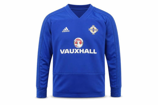 Adidas Boys Blue Long Sleeve Football T-Shirt 9-10Y