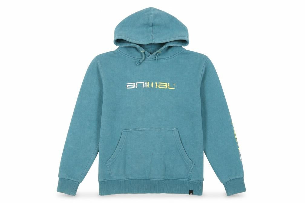Animal Boys Blue Hoodie Pullover Size 9-10 Years