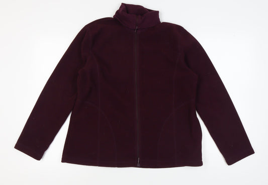 Van Heusen Men's Purple Full Zip Jacket L