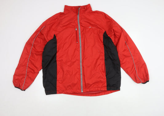 Crane Sports Unisex Red Windbreaker Jacket Size L